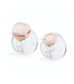 modernmomi Leche Mum double electric wearable breast pump in soft pink, hands-free and portable for breastfeeding moms