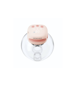 modernmomi Leche Mum double electric wearable breast pump in soft pink, hands-free and portable for breastfeeding moms