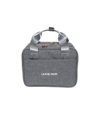 modernmomi, breast pump cooler and travel storage bag in grey by Leche Mum, ideal for on-the-go breastfeeding moms