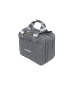 modernmomi, breast pump cooler and travel storage bag in grey by Leche Mum, ideal for on-the-go breastfeeding moms