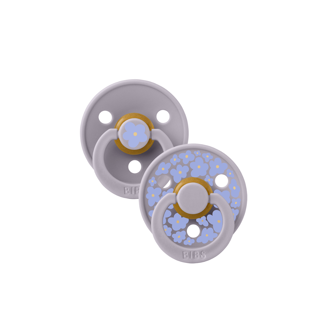 BIBS-Studio-COLOUR-2-PACK-Jasmine-Fossil-Grey-Mix BIBS Studio Colour 2 Pack - Jasmine/Fossil Grey Mix: Pacifiers / Dummies - Image 1