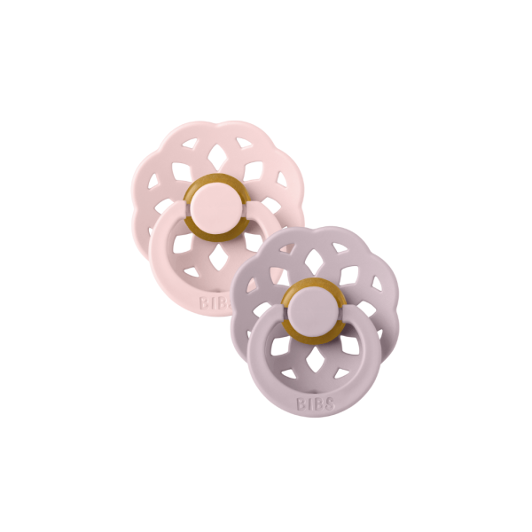 BIBS Boheme 2 Pack - Blossom/Dusky Lilac: Pacifiers / Dummies