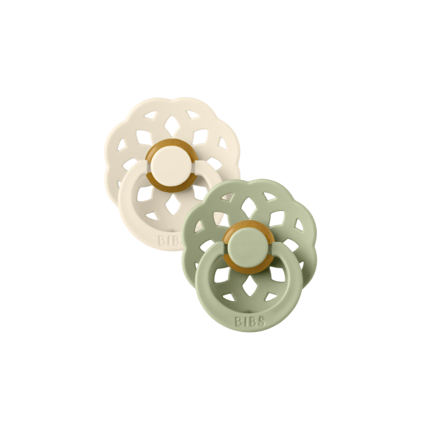 BIBS Boheme 2 Pack - Ivory/Sage: Pacifiers / Dummies