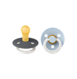 BIBS Colour GLOW 2 Pack - Iron/Baby Blue: Pacifiers / Dummies - Image 3