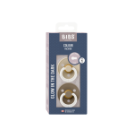 BIBS Colour GLOW 2 Pack - Vanilla/Dark Oak: Pacifiers / Dummies - Image 4