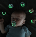 BIBS Colour GLOW 2 Pack - Blush/Vanilla: Pacifiers / Dummies - Image 2