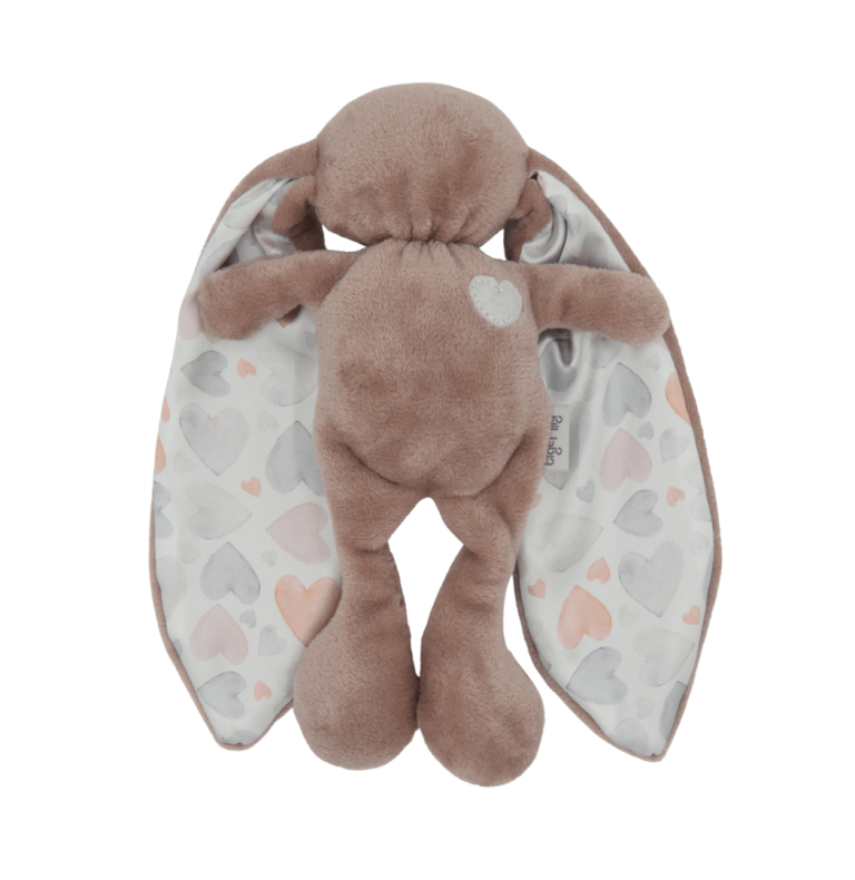 ModernMomi Tiger Lily cuddle bunny velvety soft baby comforter with satin ears