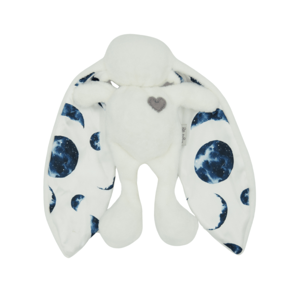 ModernMomi plush cuddle bunny white moons soothing sleep companion for babies and toddlers