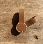 Stella Clip - Charlie Brown (Brown with cream stitching) 2pcs - Image 3