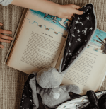 Soft baby cuddle bunny toy in perfect newborn gift and bedtime comforter