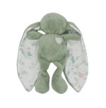Tiger Lily sage terrazzo cuddle bunny soft baby comfort toy with satin ears from ModernMomi