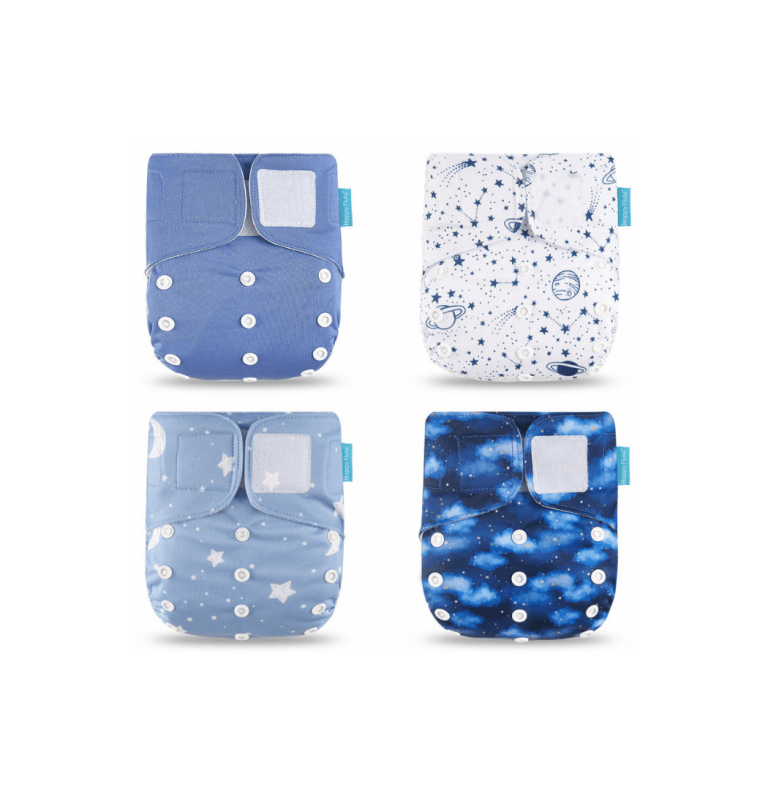 Eco-friendly washable pocket nappies for babies Happy Flute