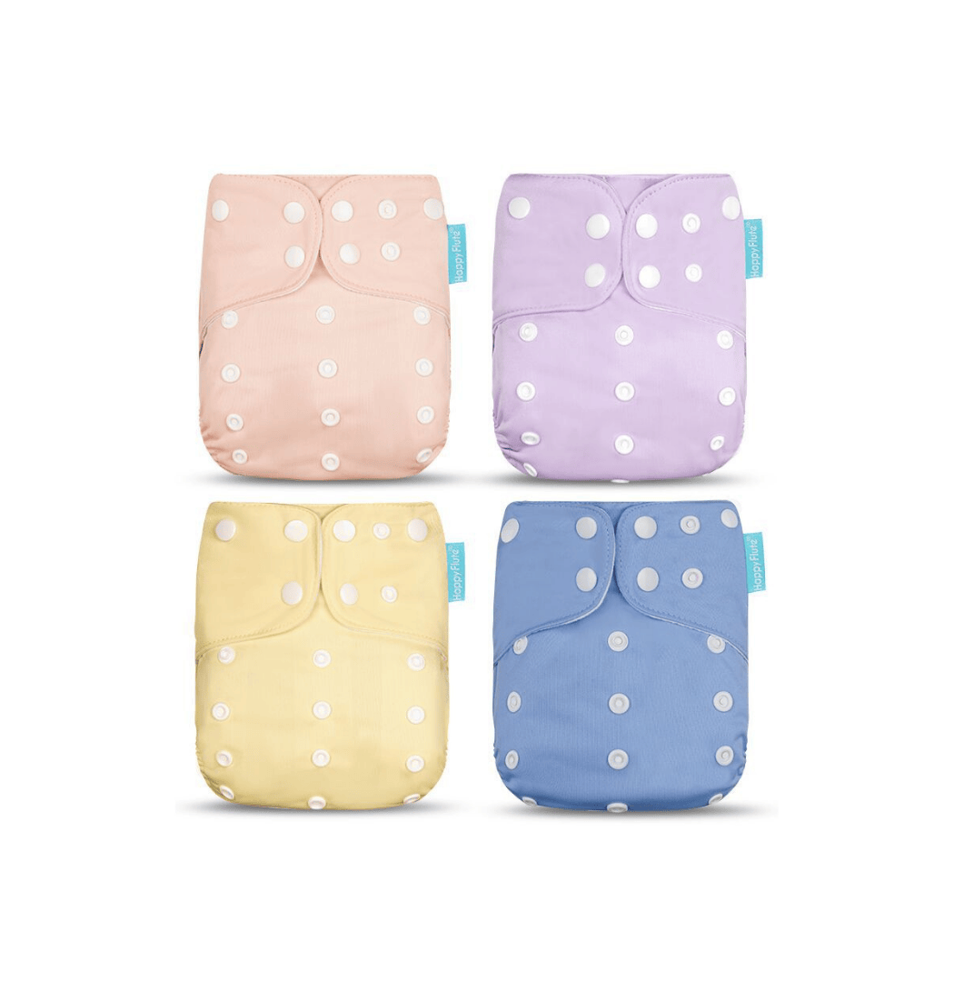 Adjustable one size fits most cloth nappies 3–15kg Happy Flute