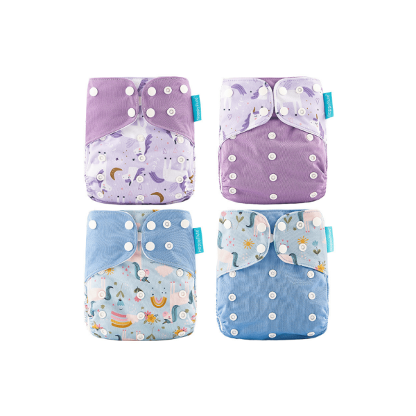 Eco-friendly washable pocket nappies for babies Happy Flute