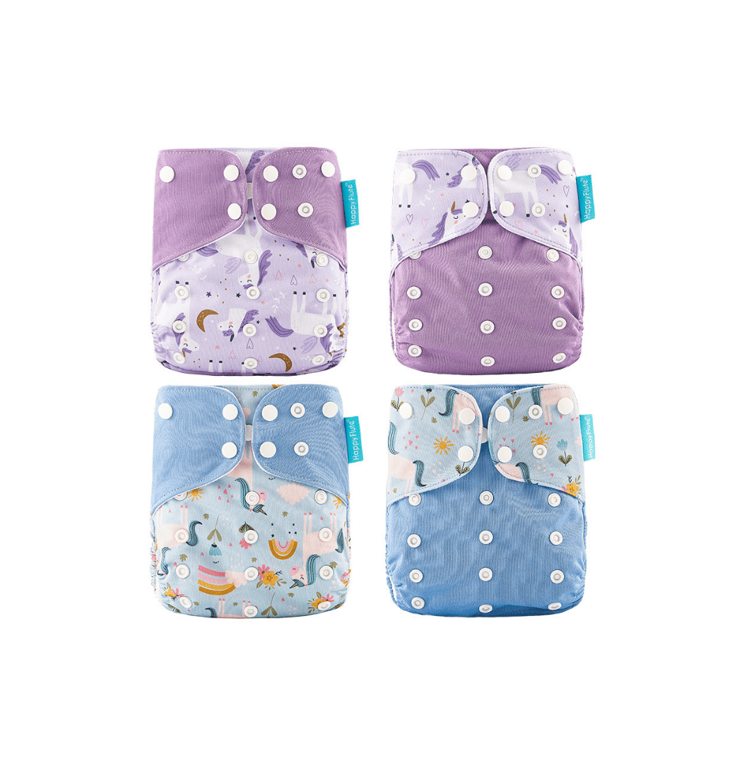 Eco-friendly washable pocket nappies for babies Happy Flute