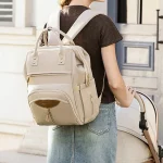 Diaper Backpack – Multi-Functional Baby Changing Bag - Black - Image 2