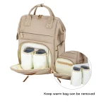 Diaper Backpack – Multi-Functional Baby Changing Bag - Black - Image 6