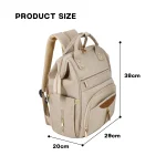 Diaper Backpack – Multi-Functional Baby Changing Bag - Black - Image 7