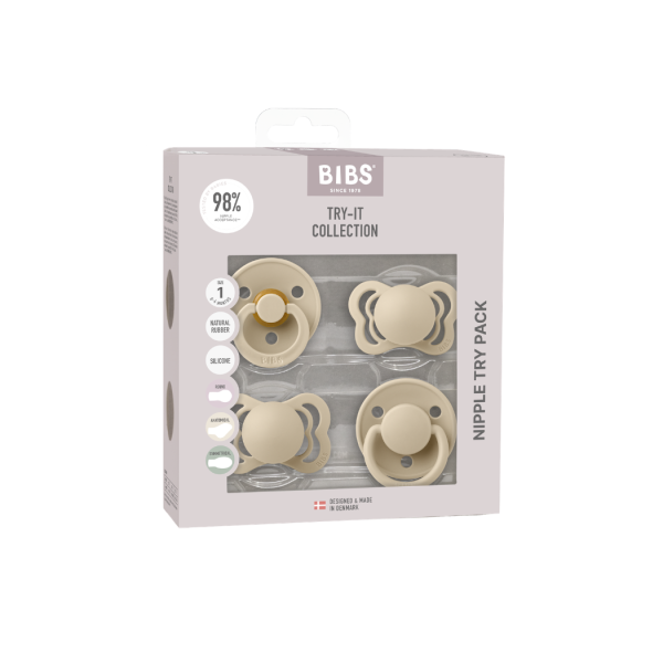 BIBS Try-It Collection - Vanilla: Pacifiers / Dummies