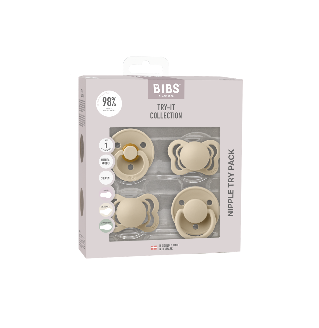 BIBS Try-It Collection – Vanilla: Pacifiers / Dummies