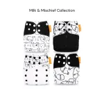 Happy Flute Pocket Cloth Nappy (4-Pack) - Milk & Mischief Collection