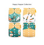 Happy Flute Pocket Cloth Nappy (4-Pack) - Happy Hopper Collection